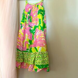 Beautiful Lilly Pulitzer, flamingo, tropical dress 2t